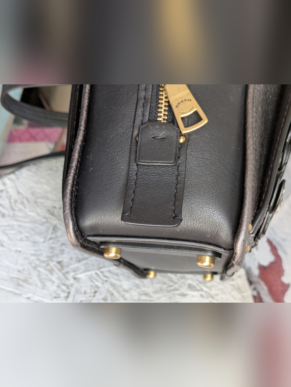 Coach Dreamer Butterfly 🦋 Exotic Snakeskin  Appliques Handbag. - Picture 13 of 16